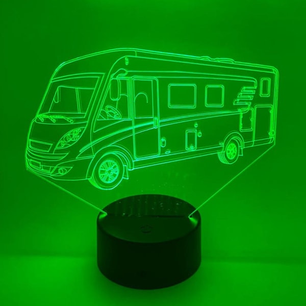 Ontwerp-zelf 3D LED lamp Camper Review