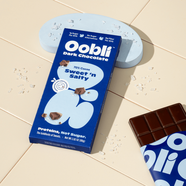 Oobli Dark Chocolate Sweet 'n Salty Bars Review