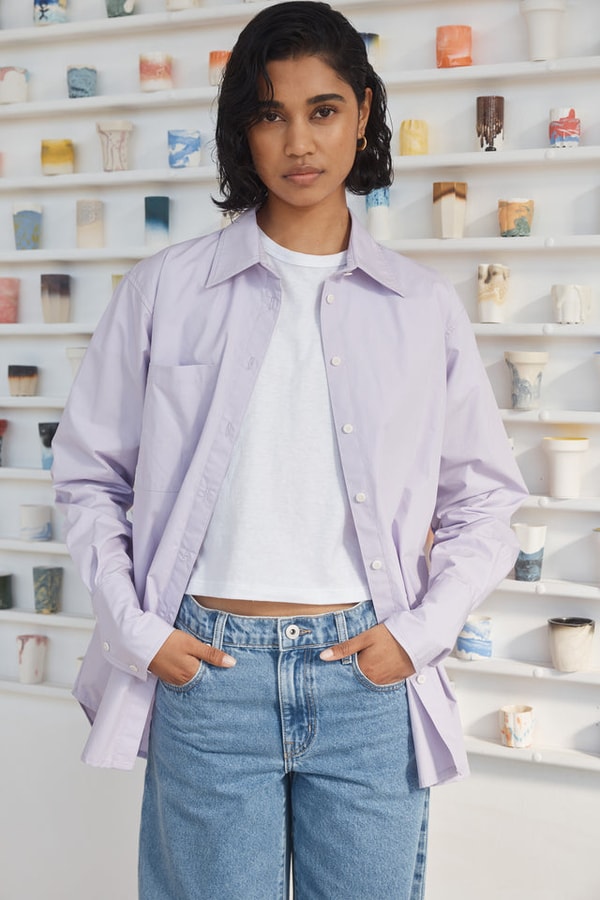 Outland Denim Melody Long Sleeve Shirt Lilac Review