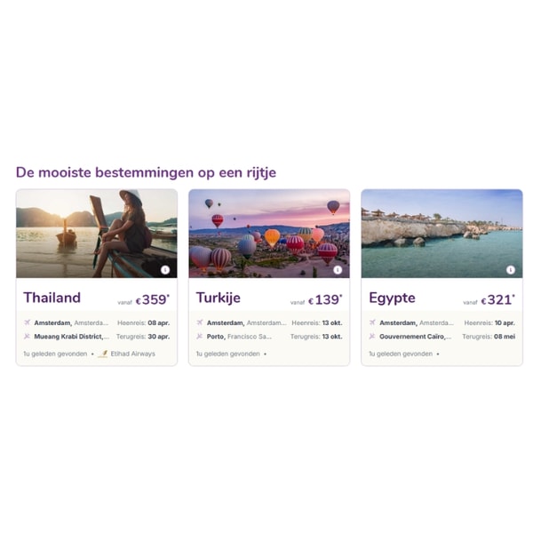 Overzicht van BudgetAir.nl
