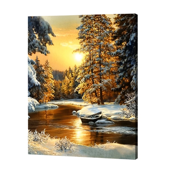 Paint With Numbers Golden Winter Glow Paint by Numbers Reviews