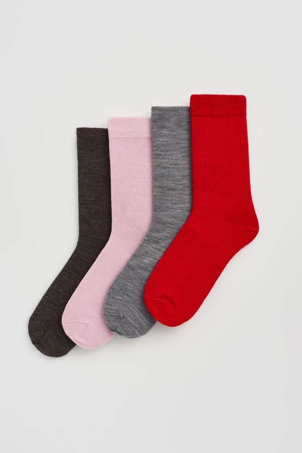 Pairs Socks Merino Set Pinks Greys Review