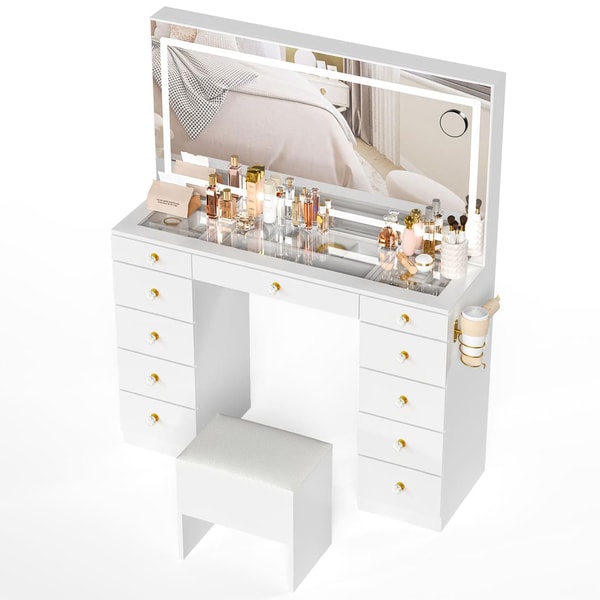 Pamapic 11 Drawers Vanity Desk Review