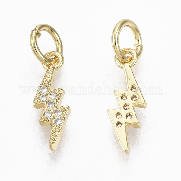 PandaHall Brass Micro Pave Cubic Zirconia Charm レビュー