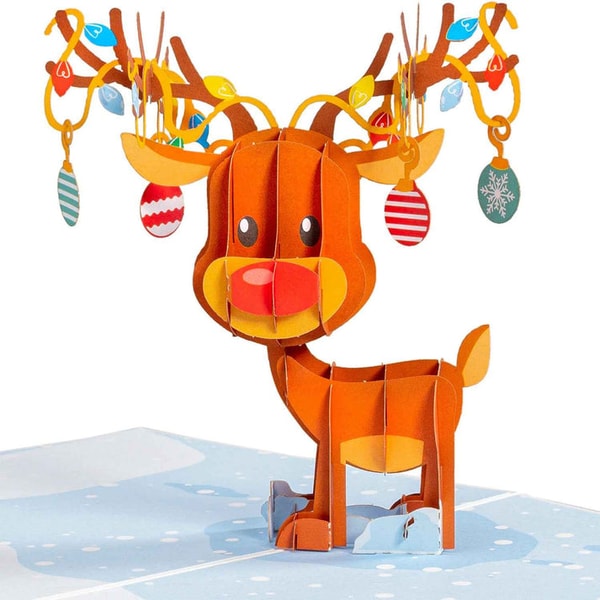 Paper Love Ornemant Reindeer Pop Up Christmas Card Review