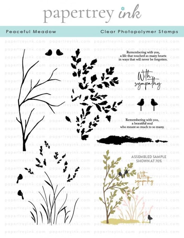 Papertrey Ink Peaceful Meadow Stamp Set Review