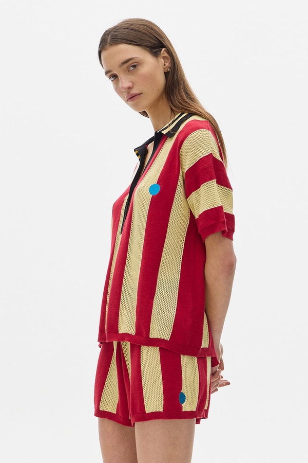 PASTICHE Chomba Stripes Knit Polo Shirt Review