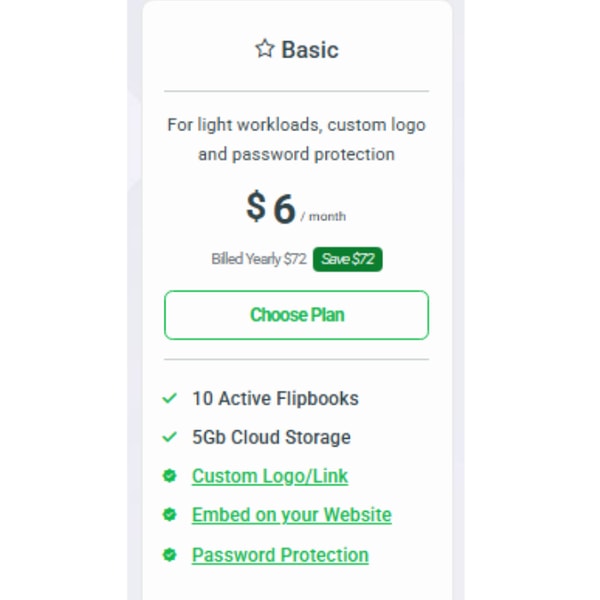 PDF Flip Basic Plan Review