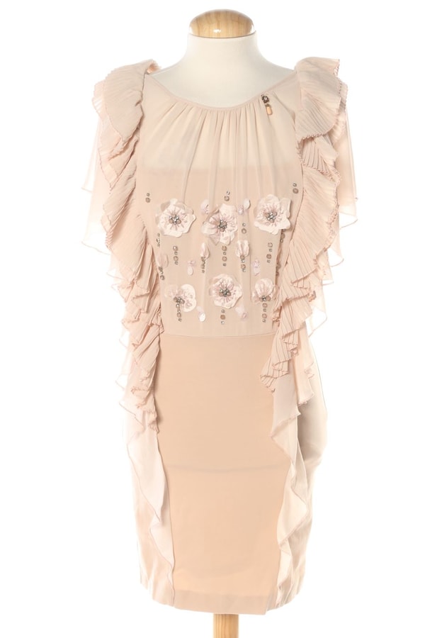 Percentil Vestido elegante de Elisabetta Franchi talla S color rosa Rese&ntilde;a