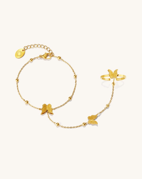 PERLVOYA Butterfly Shimmer Hand Chain Review