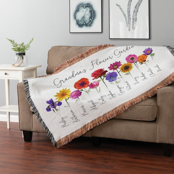Personalized Planet Her Flower Garden Fringe Throw Blanket Review