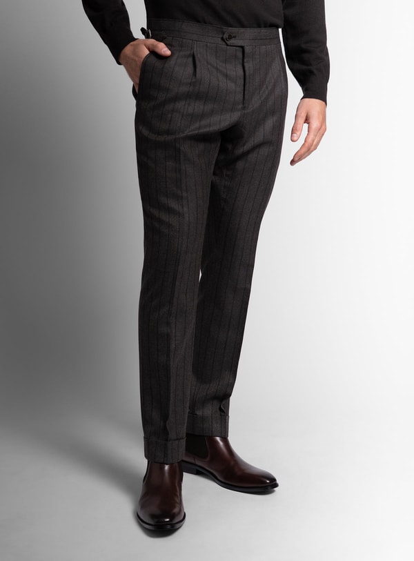 Peter Jackson Sienna Striped Brown Trousers Review