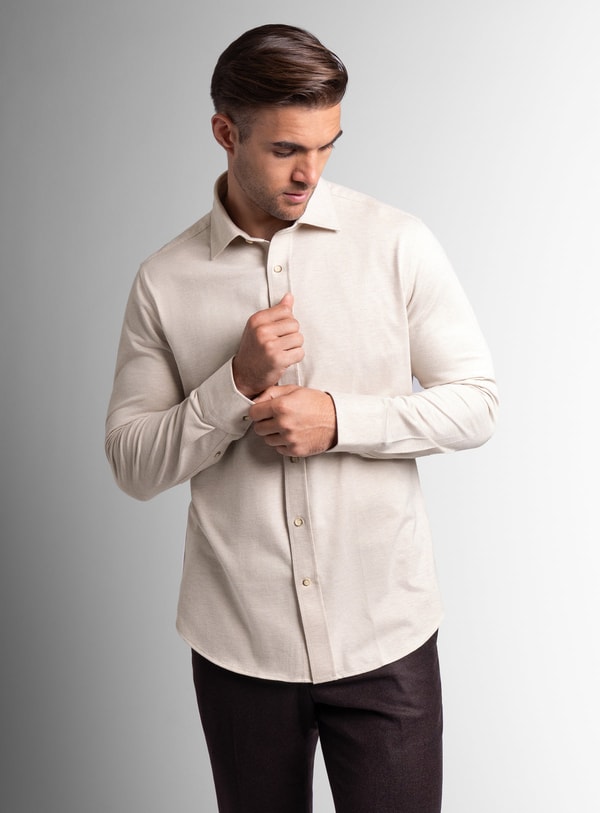 Peter Jackson Bolzano Knit Sand Beige Shirt Review