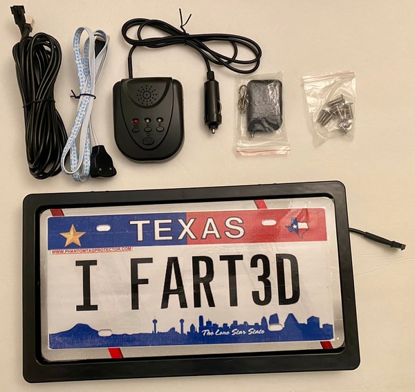 Phantom Tag Protector Electric Automobile License Plate Frame Bracket Flipper Review