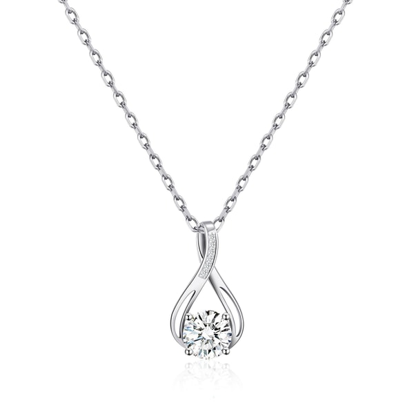 Philip Jones Jewellery Silver Plated Solitaire Teardrop Necklace Review