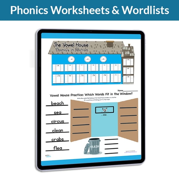Phonics in Motion Vowel House Spelling Review
