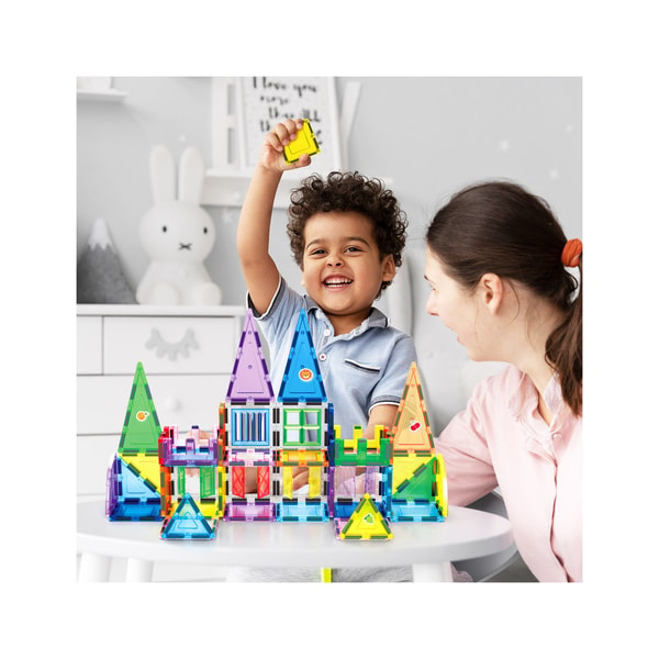 PicassoTiles Magnetic Tile Set with Stickers & Car Base (240 Pieces) Review