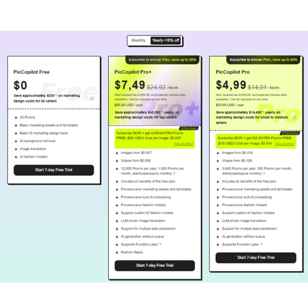 PicCopilot Free Plan Review