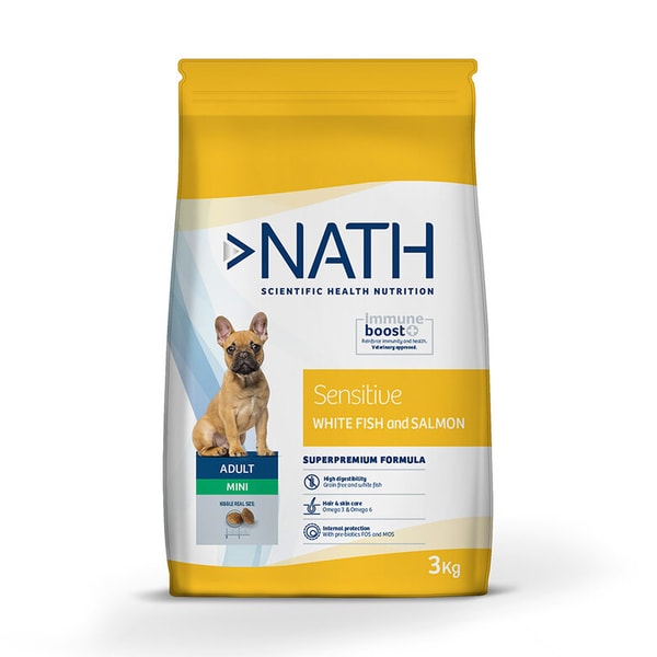 Kiwoko Nath Adult Mini Sensitive Peixe Branco e Salm&atilde;o ra&ccedil;&atilde;o para c&atilde;es Avalia&ccedil;&atilde;o