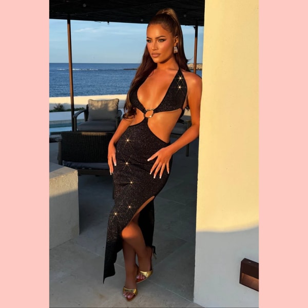Pink Boutique Always Changing Black Halter Neck Lurex Dress Review