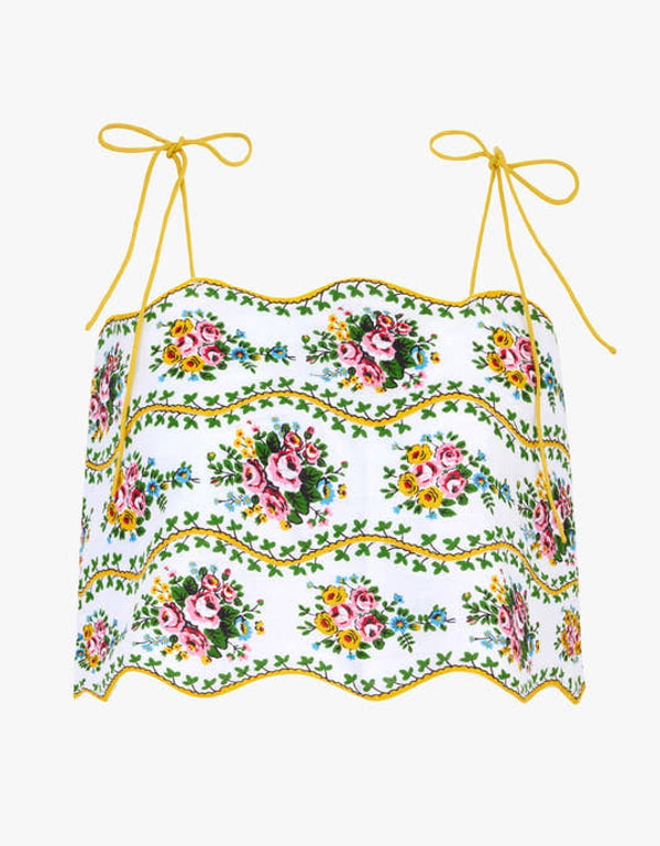 PINK CITY PRINTS Vintage Bouquet Sicily Top Review