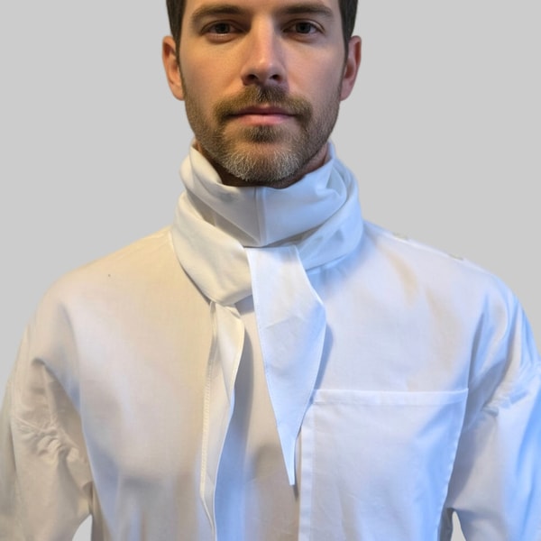 PINTO HERVIA Arrombo Scarf White Poplin Reviews