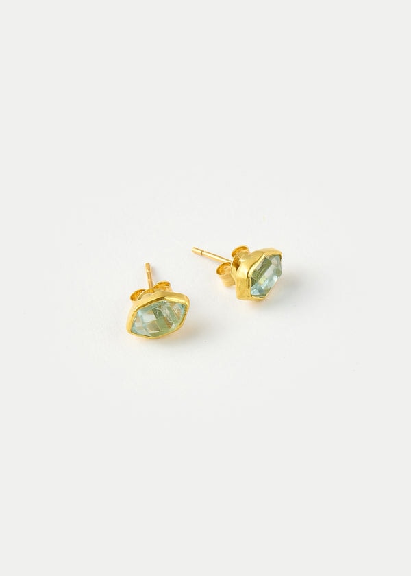 Pippa Small 18kt Gold Cerulean Aquamarine Classic Studs Review