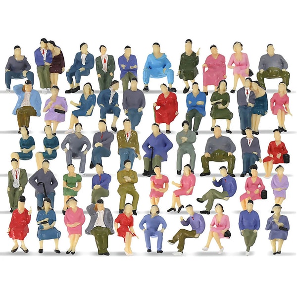 PLAGARY P4302 50pcs O Scale All Seated Painted Figures Review