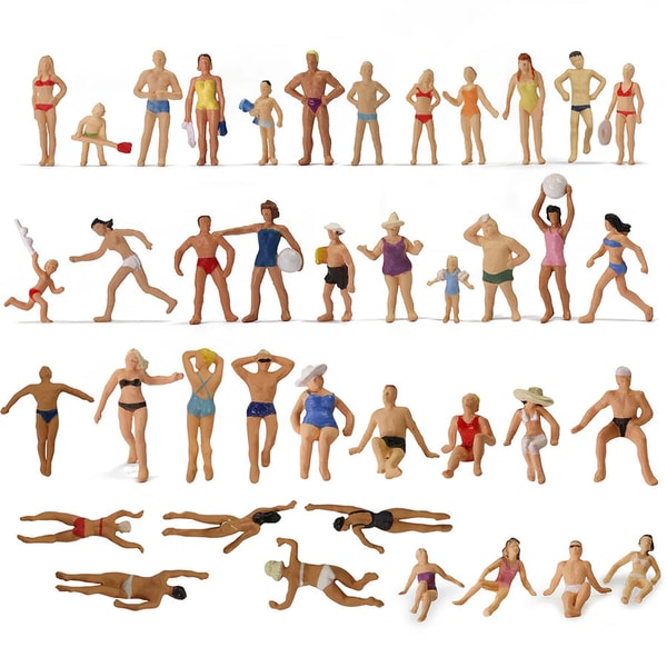PLAGARY P8720 40pcs HO Scale Swimming Figures Review
