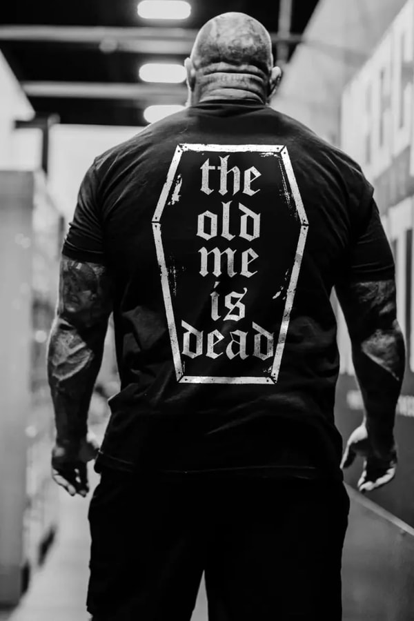 Polyalien THE OLD ME IS DEAD Motivational Gym Tee Review