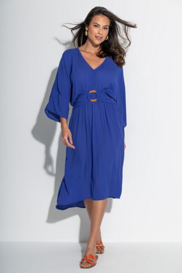 Pour Moi Crinkle O-Ring Midi Beach Kaftan Review