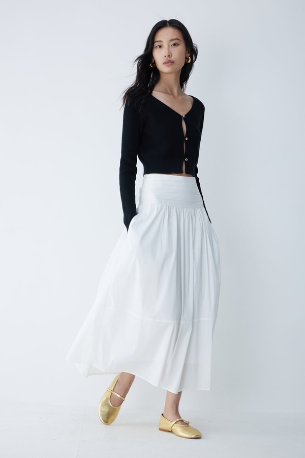 Pre Preworks Chalk Midi Skirt Review
