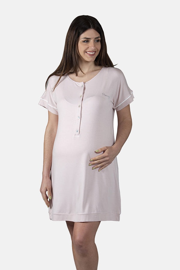 Premamy Camicia da notte pre-post parto mezza manica modello serafino Recensione