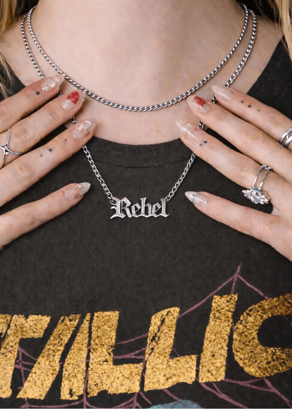 Pretty Attitude Rebel Script Necklace Review