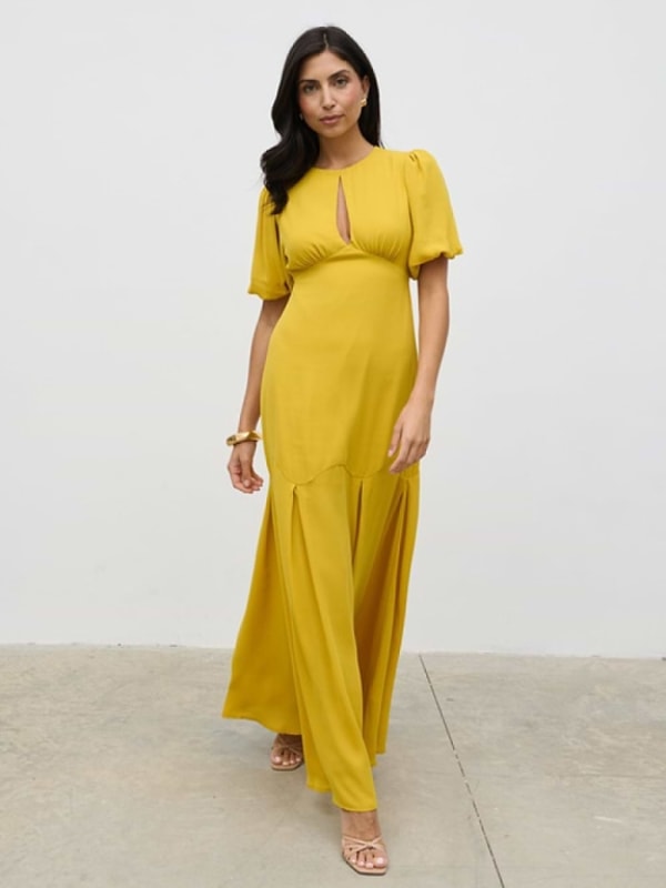 Pretty Lavish Maribel Puff Sleeve Maxi Dress Reviews