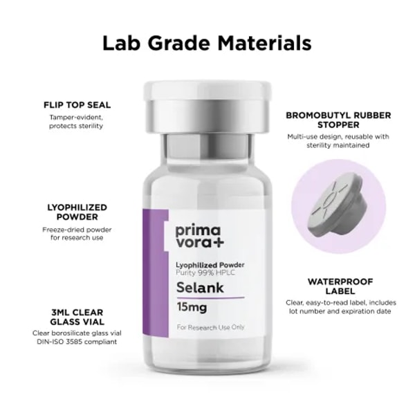 Prima Vora Selank 15mg Peptides Review