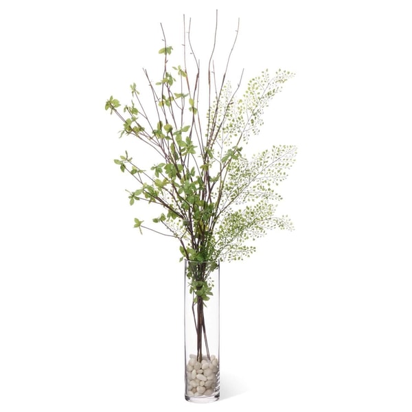 Primavera Shop ドウダンツツジ ガラスシリンダー H110cm 観葉植物 フェイクグリーン レビュー