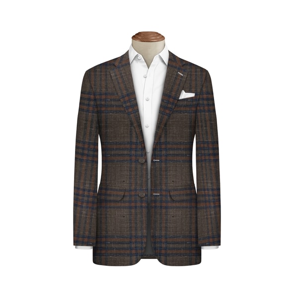 Prince Tailors Herren Business Anzug - Harri Braun Kariert Bewertung
