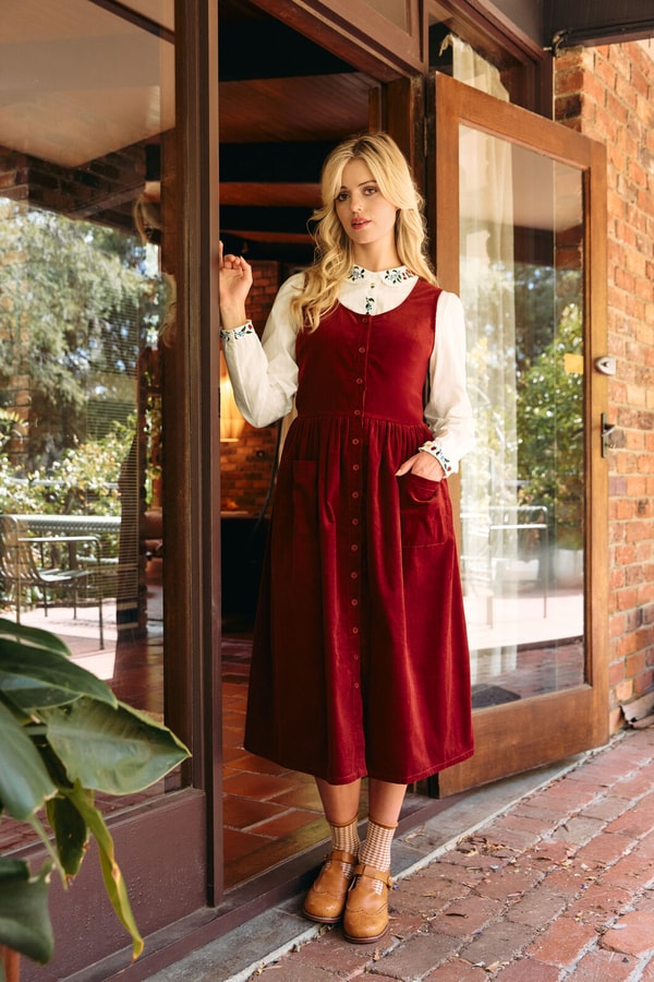 Princess Highway Demi Cord Pinafore Dress Review