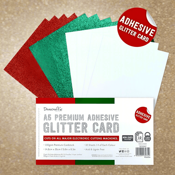 Printable Heaven A5 Adhesive Glitter Sheets Festive (12 Sheets) Review