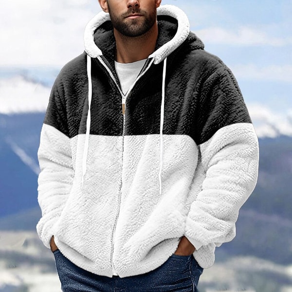 Printrendy Men's Full Zip Sherpa Hoodie Review