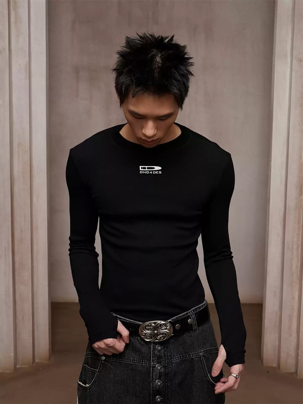 Psylos1 DND4DES Ribbed Slim-Fit Long Sleeve T-Shirt Reviews
