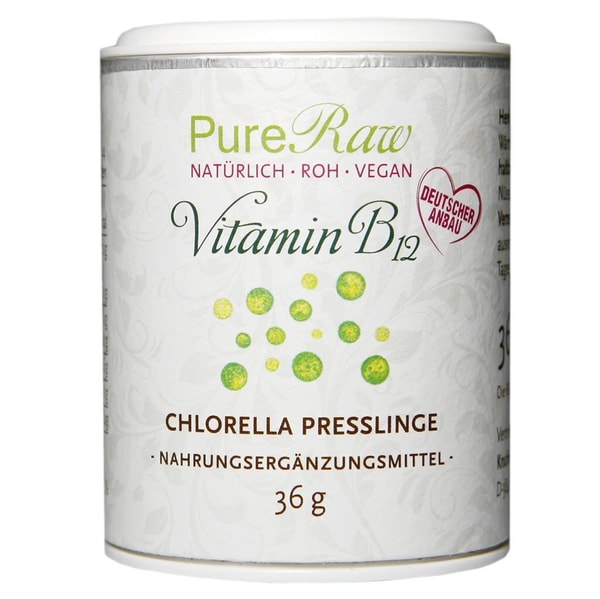 PureRaw Vitamin B12 Chlorella Presslinge Bewertungen