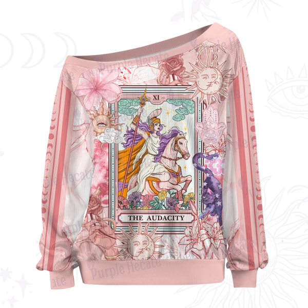 Purple Hecate The Audacity Tarot Card Off The Shoulder Graphic Jersey Review