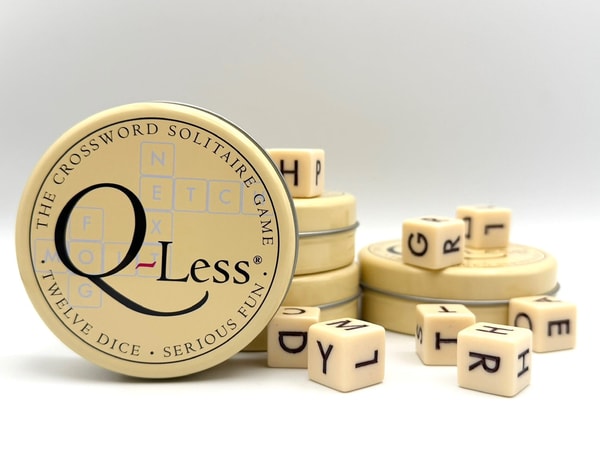 Q-Less Crossword Solitaire Dice Game Review
