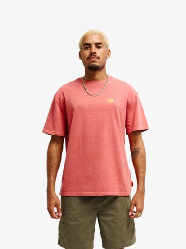 Quiksilver Bob Marley Zion Men Red Short Sleeve T-Shirt Recension