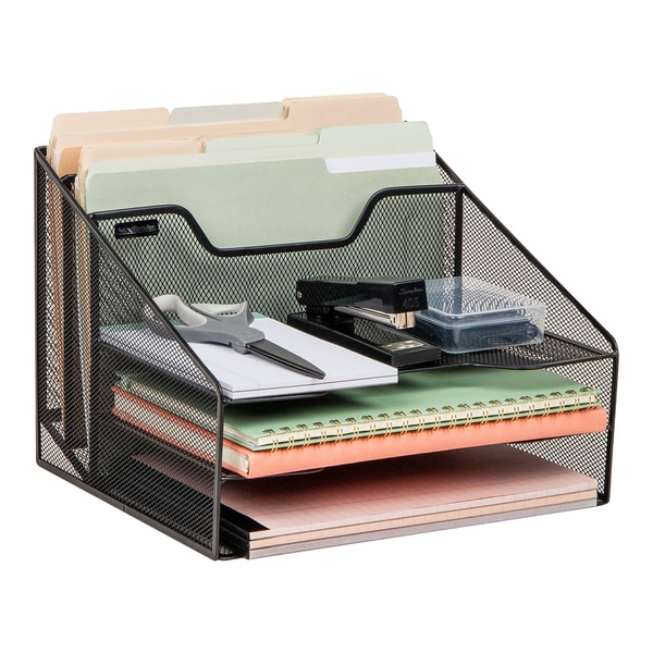 Quill Mind Reader 5-Compartment Metal Mesh File Organizer Review