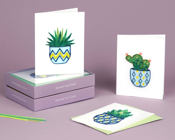 Quilling Card Succulent Note Card Box Set Review