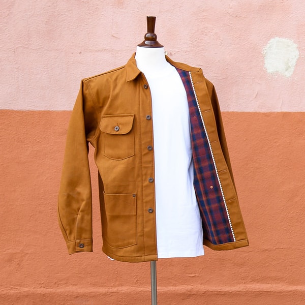 Railcar Fine Goods Chore Coat 12oz Duck Baja Maroon Blanket Lined Review