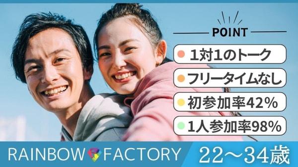 Rainbow Factory Private Room Style Matchmaking Party [Ages 22-34] レビュー